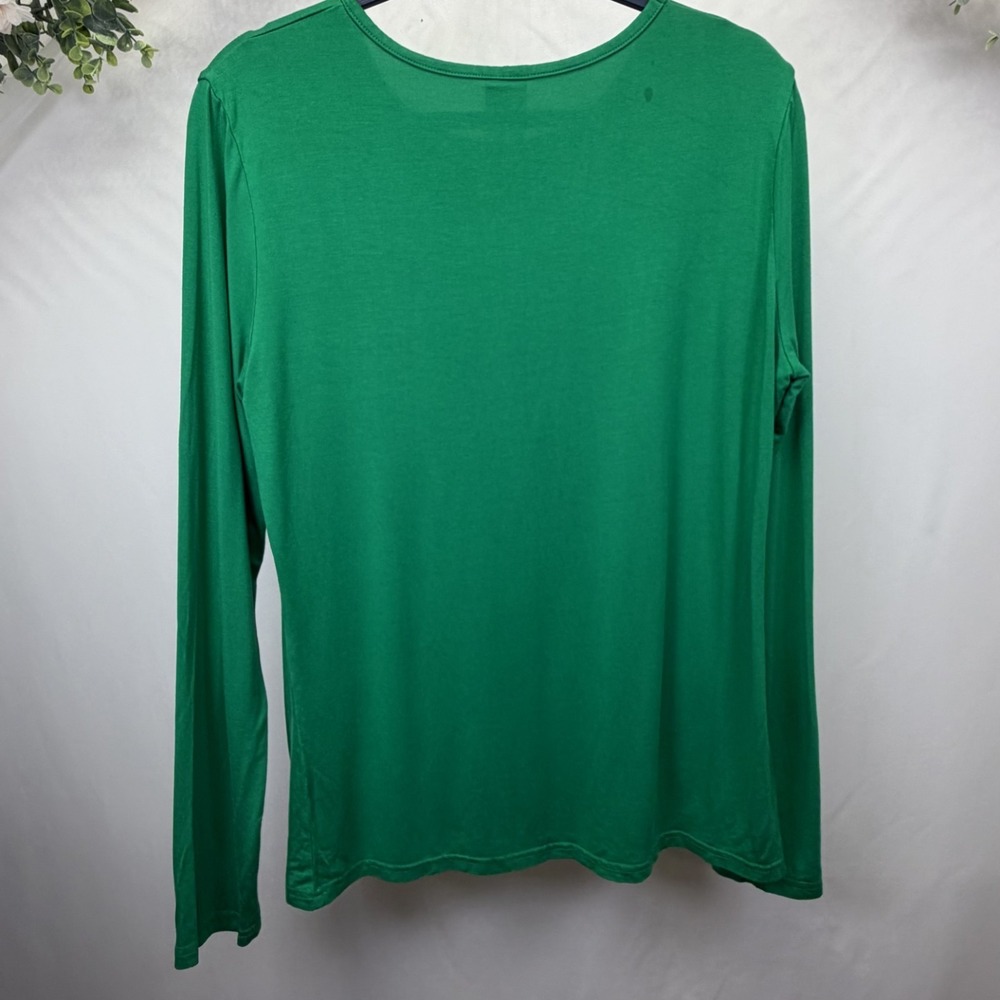 OThread & Co. Women's Long Sleeve T-Shirt Scoop Neck Basic Layer Size XL - Picture 2 of 3